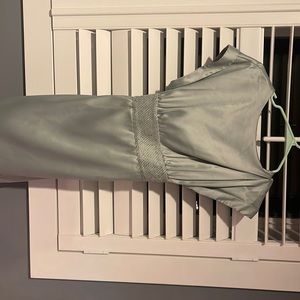 Sea foam silk formal dress. Size small- just dry cleaned- smoke free home